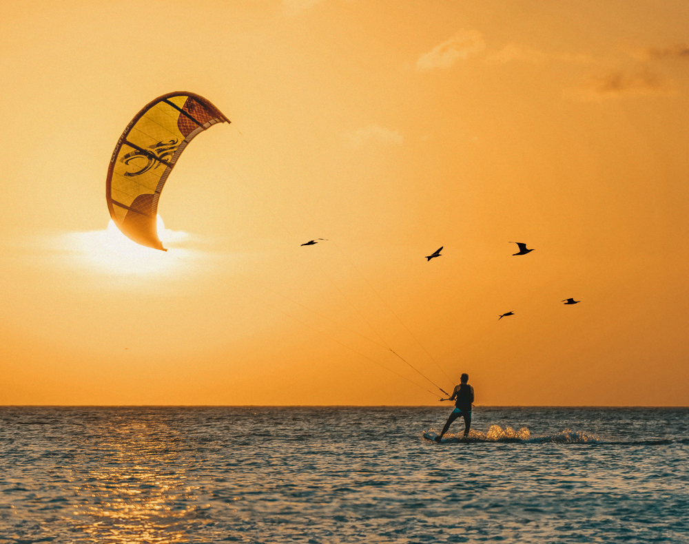 Kiteboarding in Portland Texas