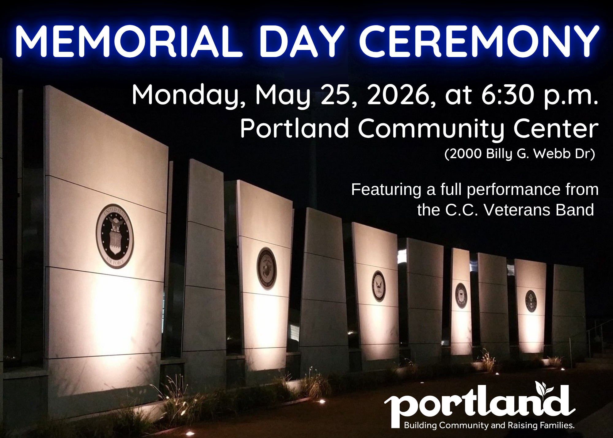 Memorial Day Ceremony Portland Texas
