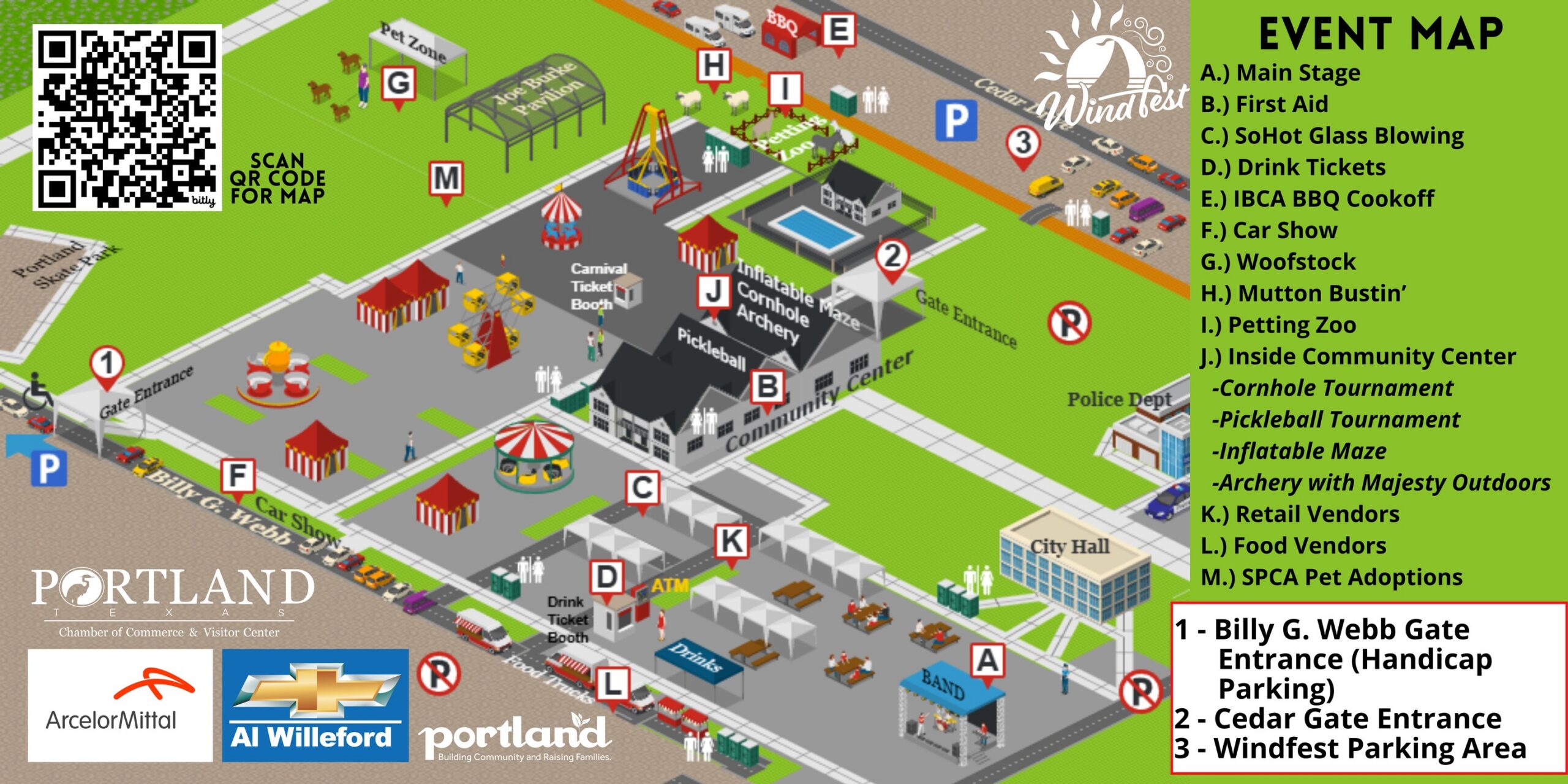 51st Annual Windfest Map