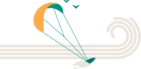 kite surfing graphic